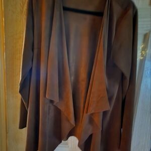 Beautiful soft swede jacket. Medium and. Perfect. Fits super very comfy ! Enjoy